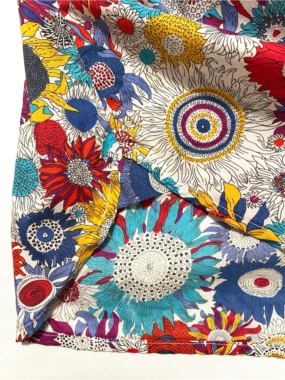 Liberty Art Fabrics Susanna Floral 100% Cotton Button Shirt Size L Wearable Art - Picture 9 of 16